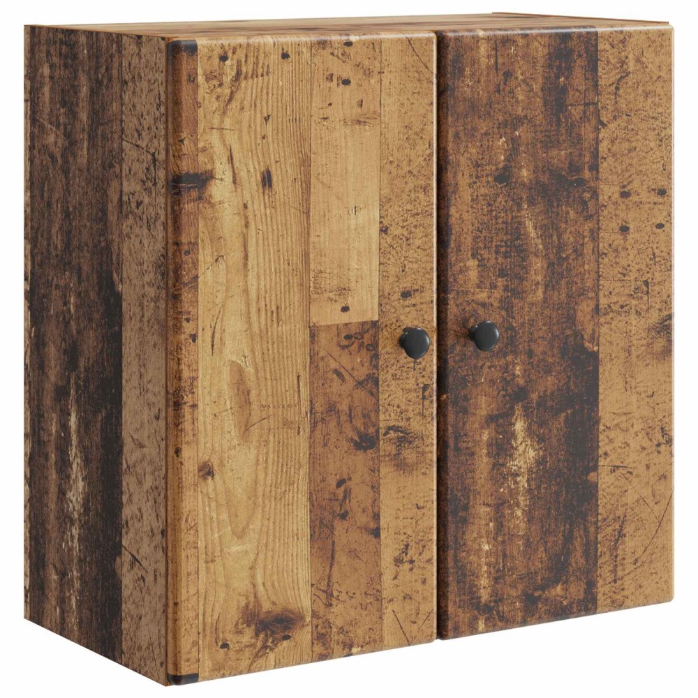 vidaXL Väggmonterat skåp Gammalt trä 59 x 31 x 60 cm Konstruerat trä