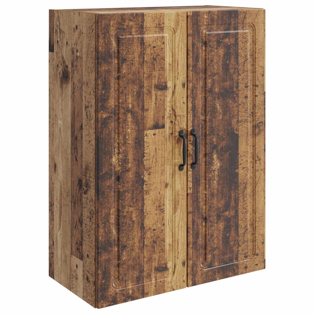 vidaXL Väggmonterat skåp Gammalt trä 66 x 34,5 x 90 cm Konstruerat trä