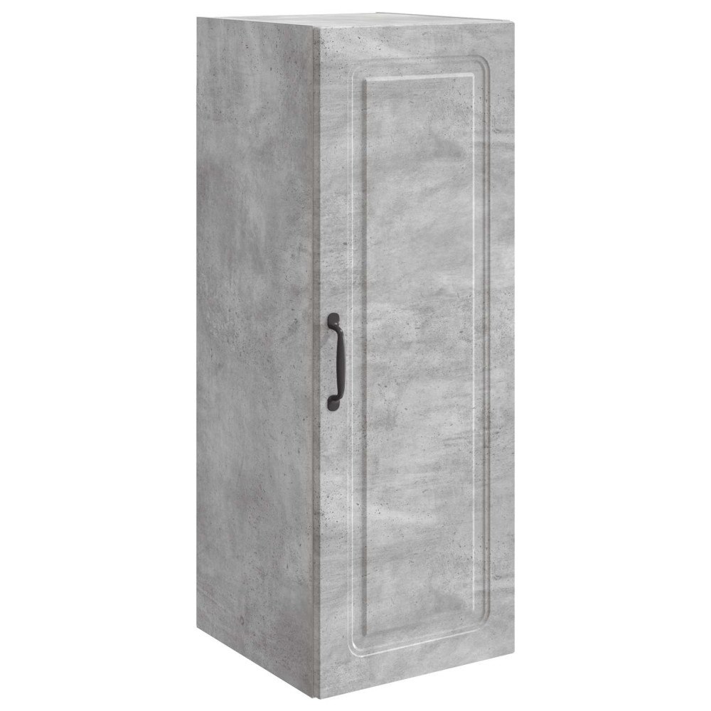 vidaXL Väggmonterat skåp Betonggrå 33 x 34,5 x 90 cm Konstruerat trä