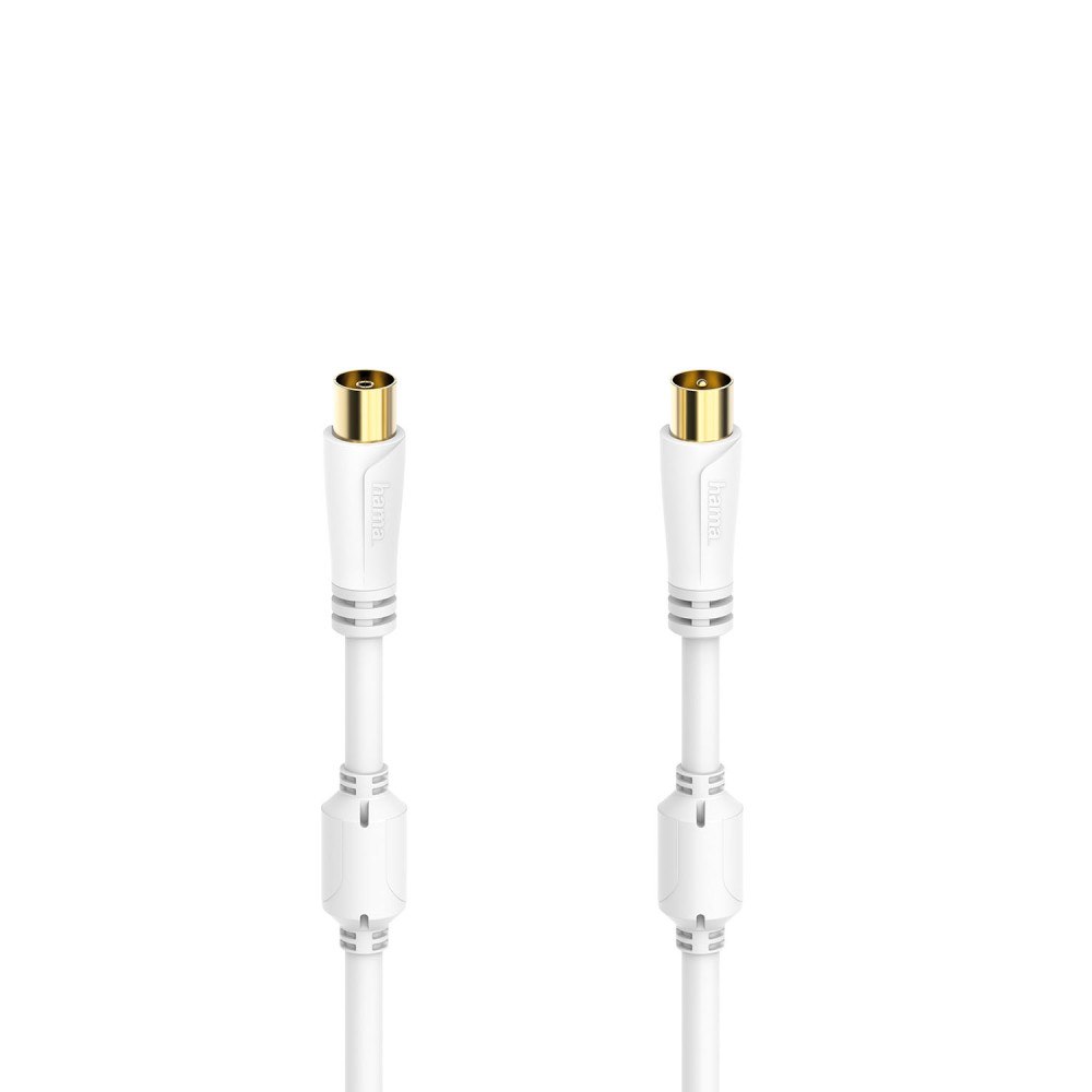 Hama Cable Antenna 100dB White 5.0m