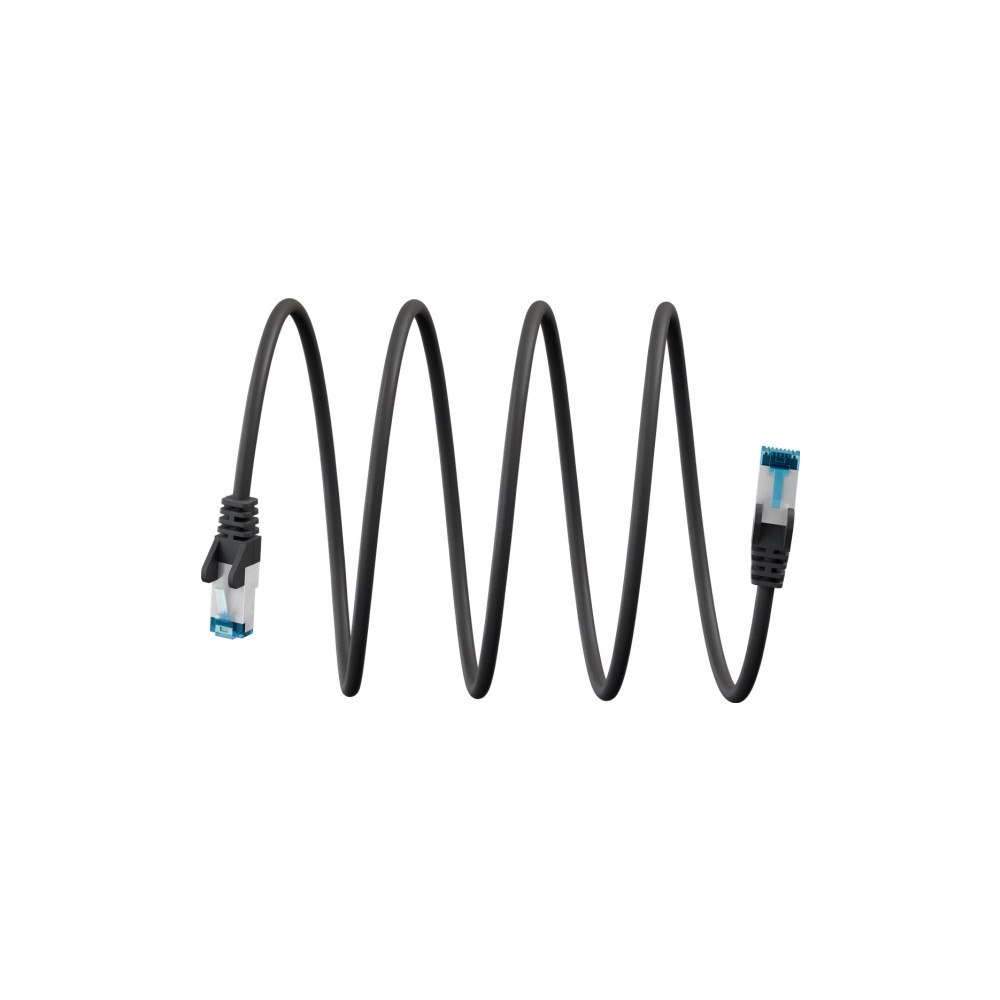 Goobay CAT 6A patchkabel S/FTP (PiMF) svart 3 m