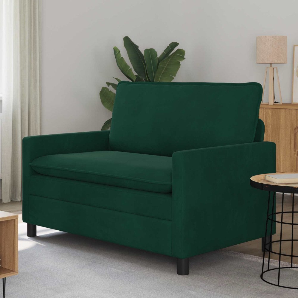 vidaXL Soffa Mörkgrön 126 x 81 x 87,5 cm