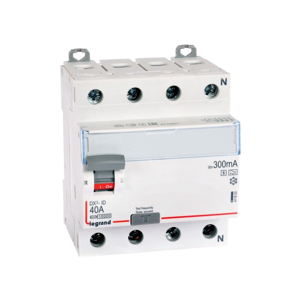 Legrand Legrand jordfelsbrytare 4P 40A 0,3A typ A-S P304 DX3 (411800...