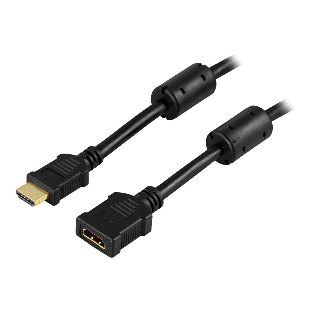 Deltaco DELTACO HDMI-121 - HDMI-förlängningskabel - 1 m