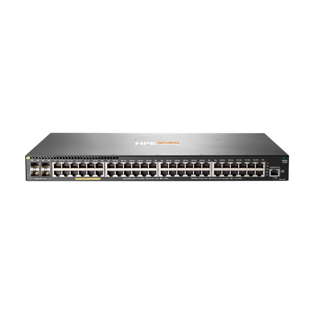 Hewlett Packard Enterprise HPE Aruba 2930F 48G PoE+ 4SFP+ - switch - 48 portar - Administrerad - rackmonterbar