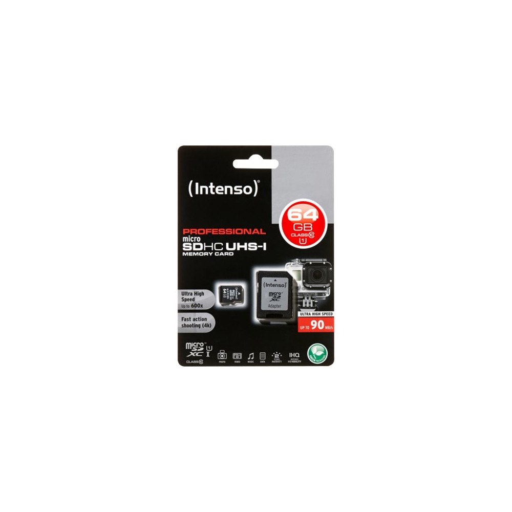 Intenso Intenso - flash-minneskort - 64 GB - mikroSDXC UHS-I