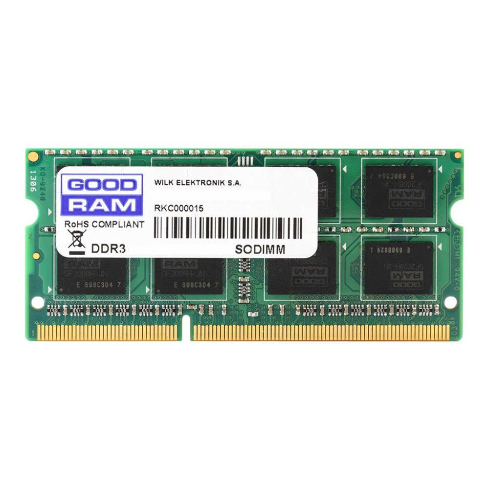 Wilk Elektronik GOODRAM - DDR3 - modul - 8 GB - SO DIMM 204-pin - 1600 MHz / PC3-12800 - ej buffrad