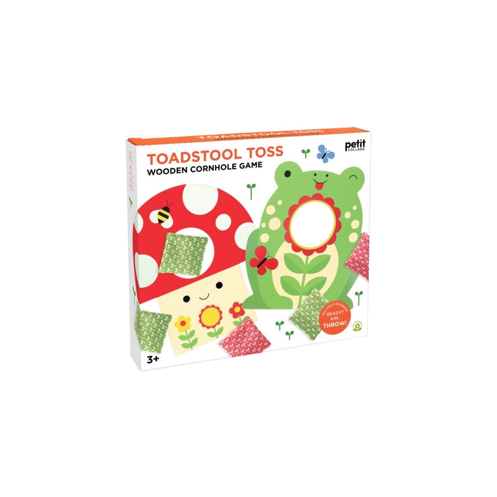 Chronicle Books Toadstool Toss Wooden Cornhole Game