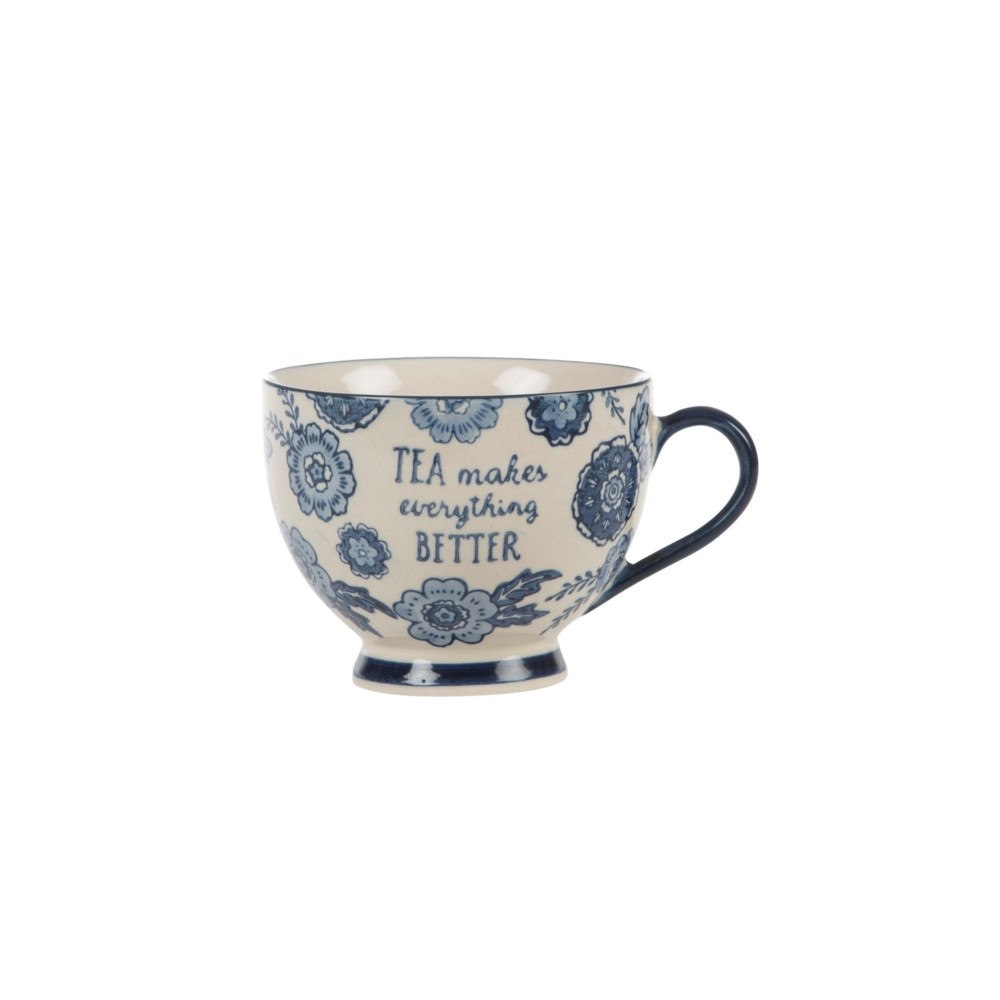 SASS & BELLE Blue Willow Floral Mug