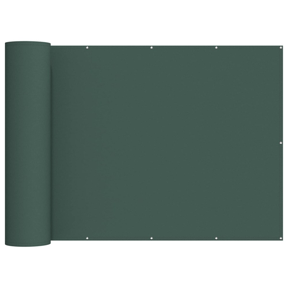 vidaXL Balkongskärm 180 x 800 cm Tyg med PU-beläggning Mörkgrön
