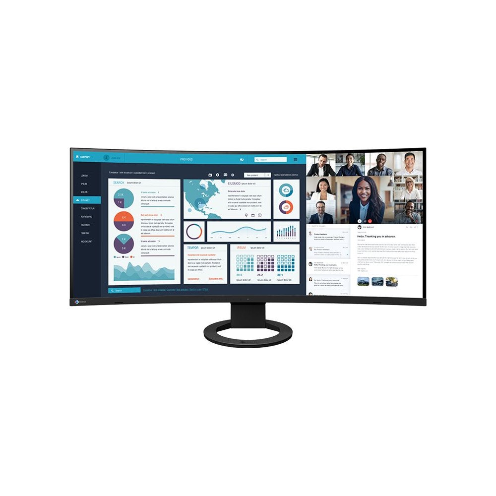 Eizo Nanao EIZO FlexScan EV3895-BK - med FlexStand - LED-skärm - böjd - 37.5"