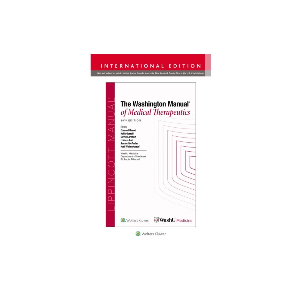 Wolters Kluwer Health Washington Manual of Medical Therapeutics (häftad, eng)