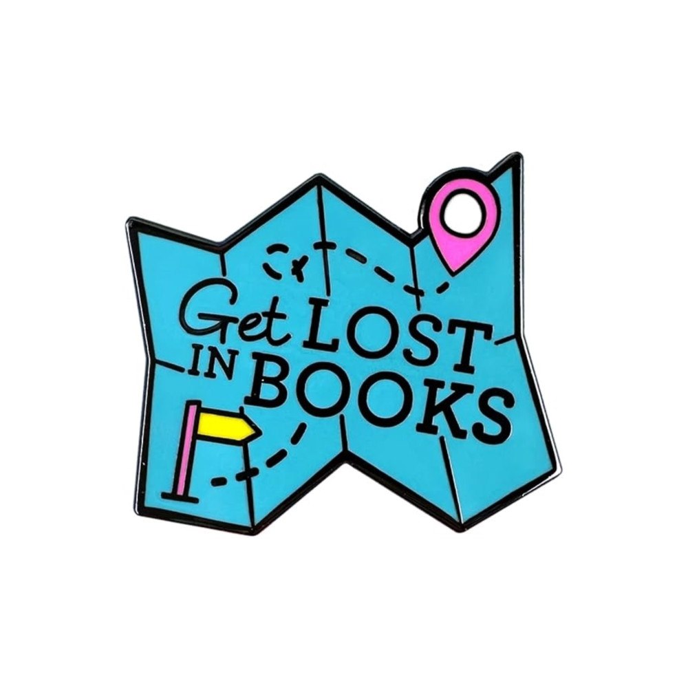 Pawprint Family Get Lost in Books Pin Badge