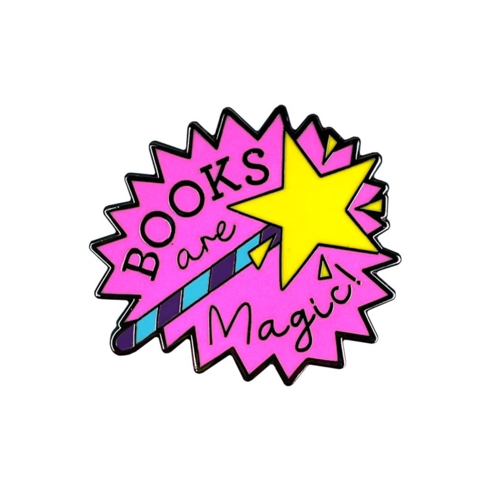 Pawprint Family Books Are Magic Pin Badge