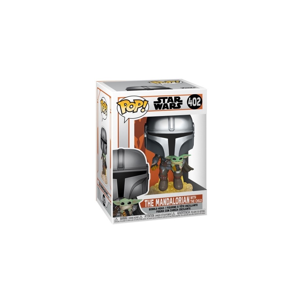 FUNKO FUNKO POP! The Mandalorian Flying with Jet Pack, Samlarfigur...