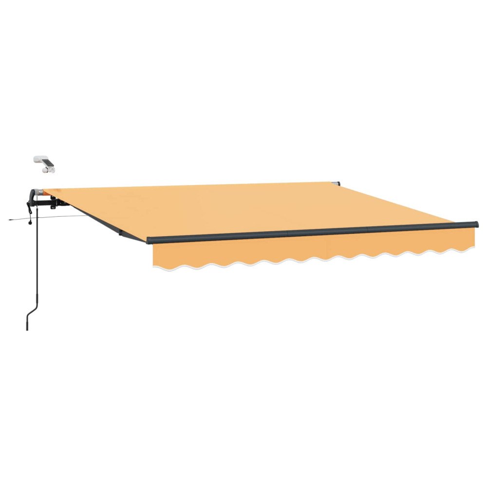vidaXL Utdragbar markis Sand 350 x 250 cm Polyester