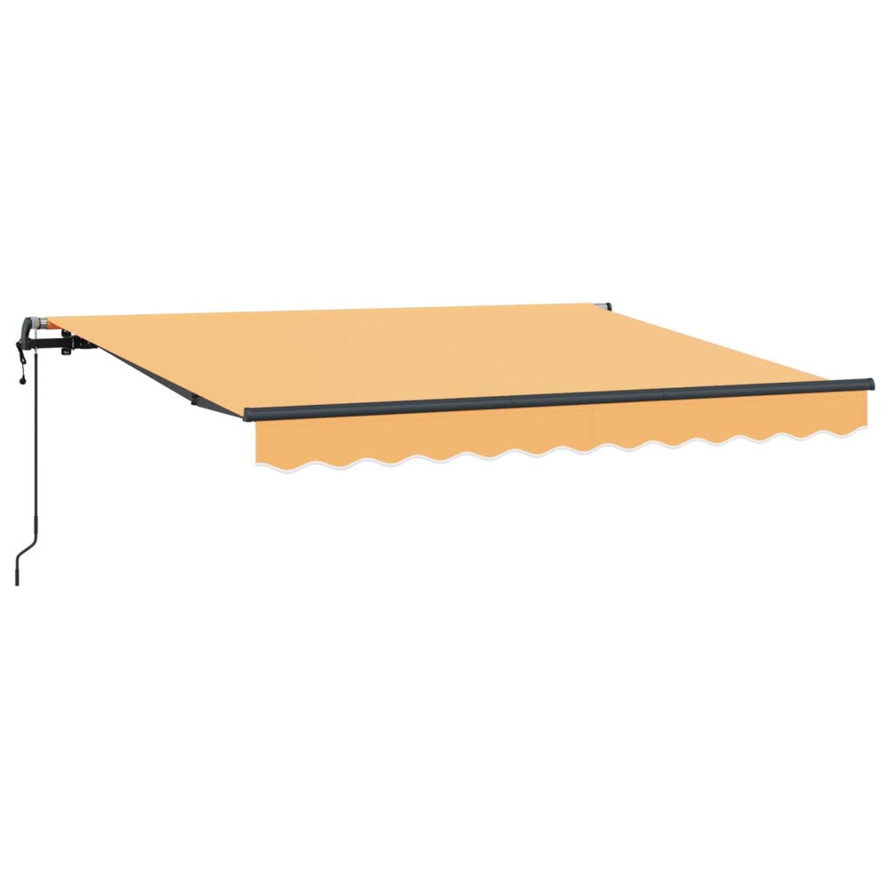 vidaXL Utdragbar markis Sand 400 × 300 cm Duk och Aluminium