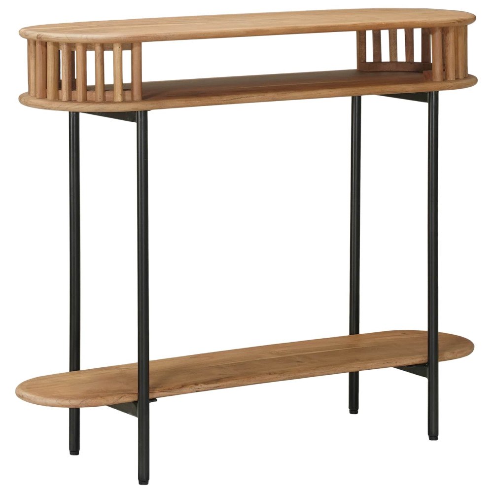 vidaXL Hantverksmässig sluttabell Teakbrun 90 x 30 x 75 cm