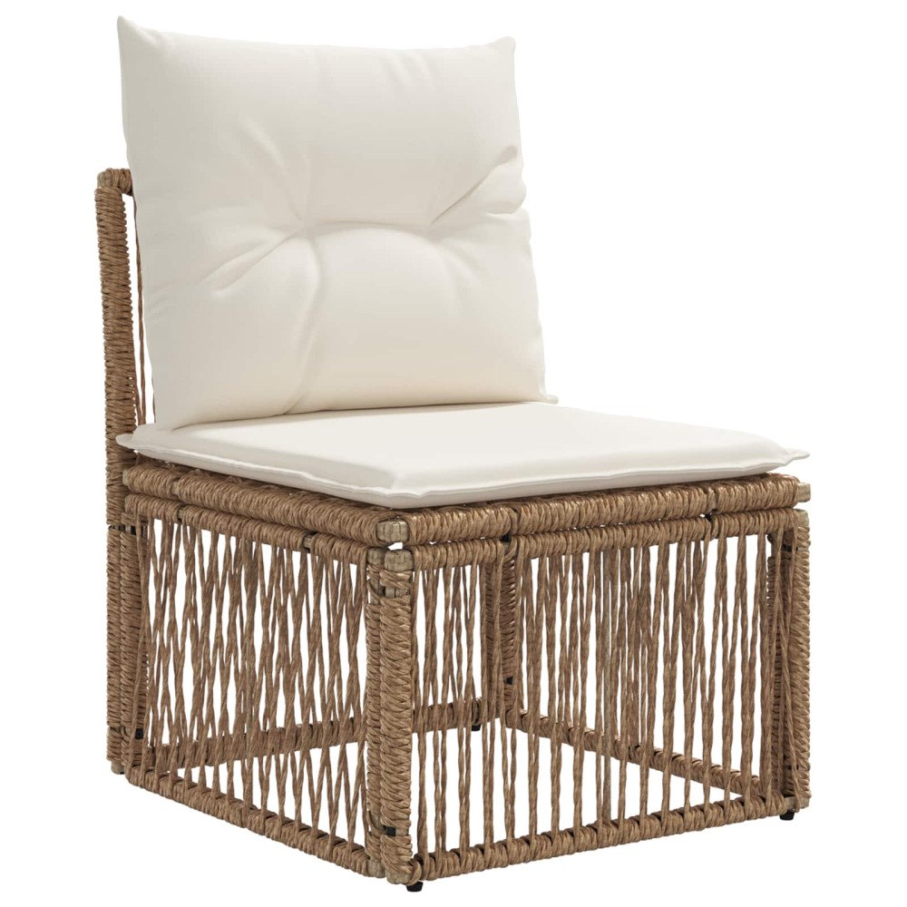 vidaXL Armstolssofa Beige konstrotting