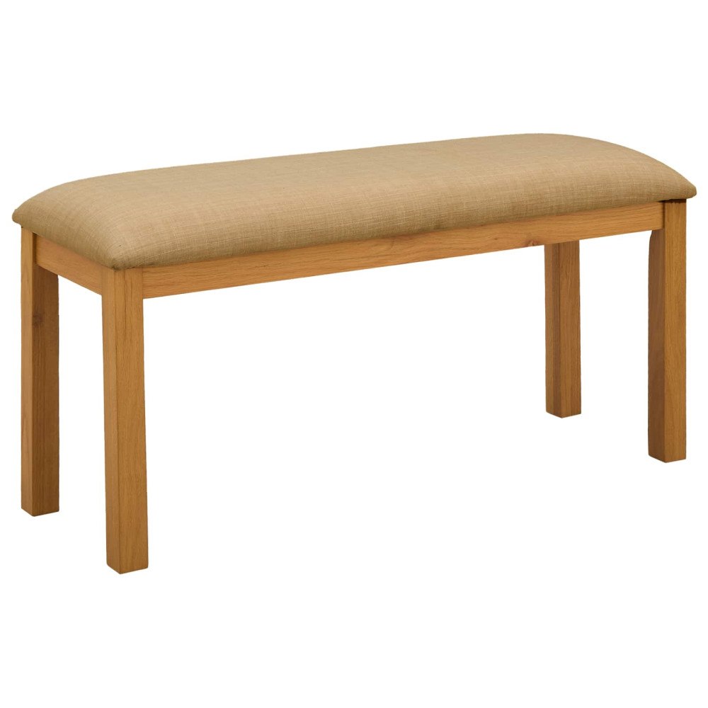 vidaXL Matbänk 95 x 32 x 45 cm Massivt Ekträ Beige