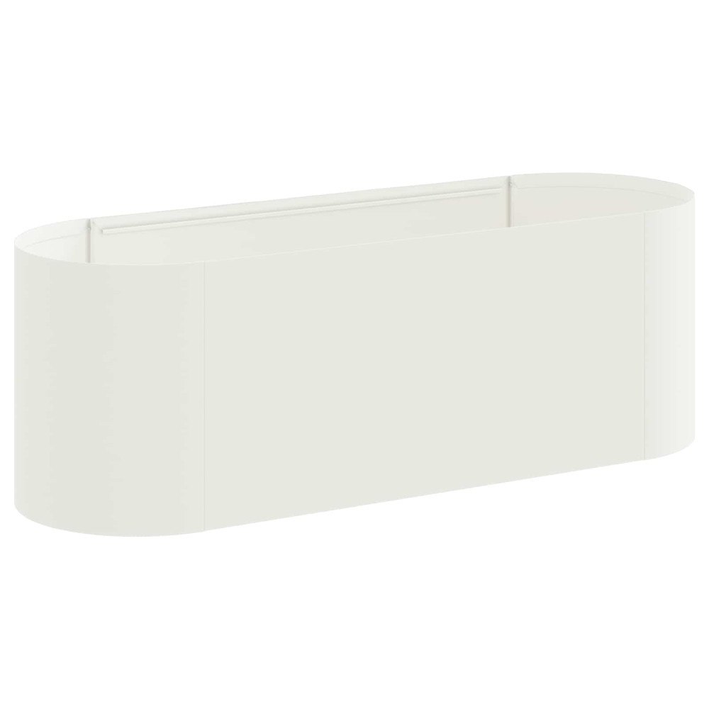 vidaXL Höjd Trädgårdsbädd Vit 120 x 40 x 40 cm