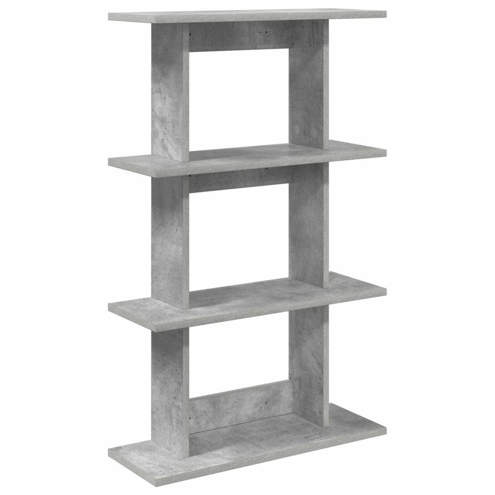 vidaXL Vägg hylla Väggmonterat Betonggrå 56 x 20 x 90 cm