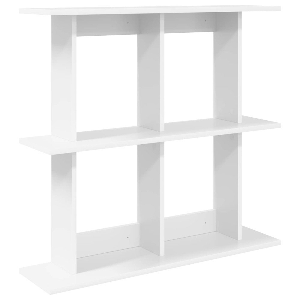 vidaXL Vägg hylla Väggmonterat Vit 80 x 20 x 75 cm Konstruerat trä