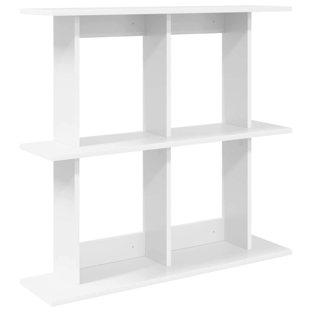 vidaXL Vägg hylla Väggmonterat Vit 100 x 20 x 75 cm Konstruerat trä