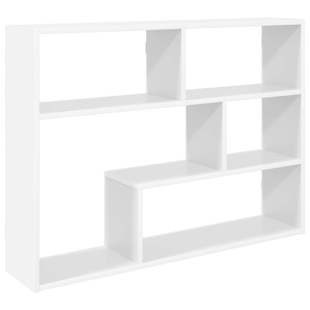vidaXL Vägg hylla Väggmonterat Vit 95 x 20 x 69,5 cm Konstruerat trä