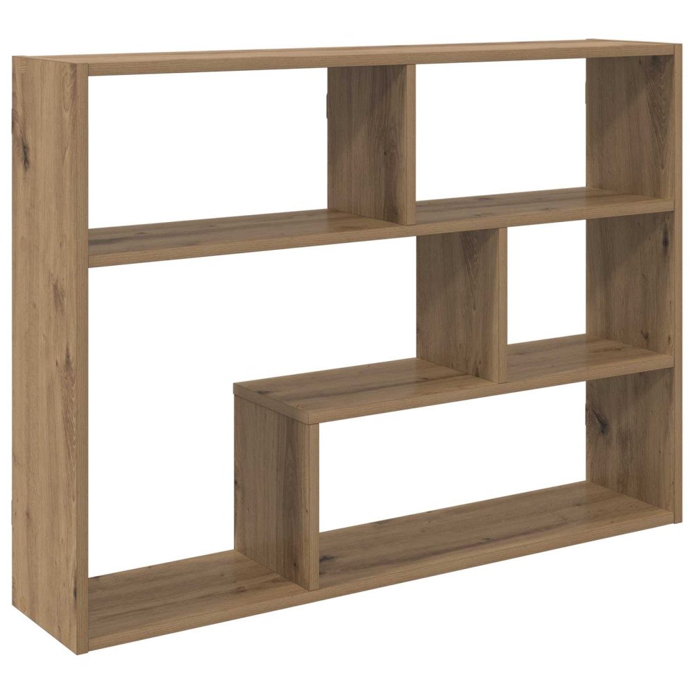 vidaXL Vägg hylla Väggmonterat Brun 95 x 20 x 69,5 cm Konstruerat trä