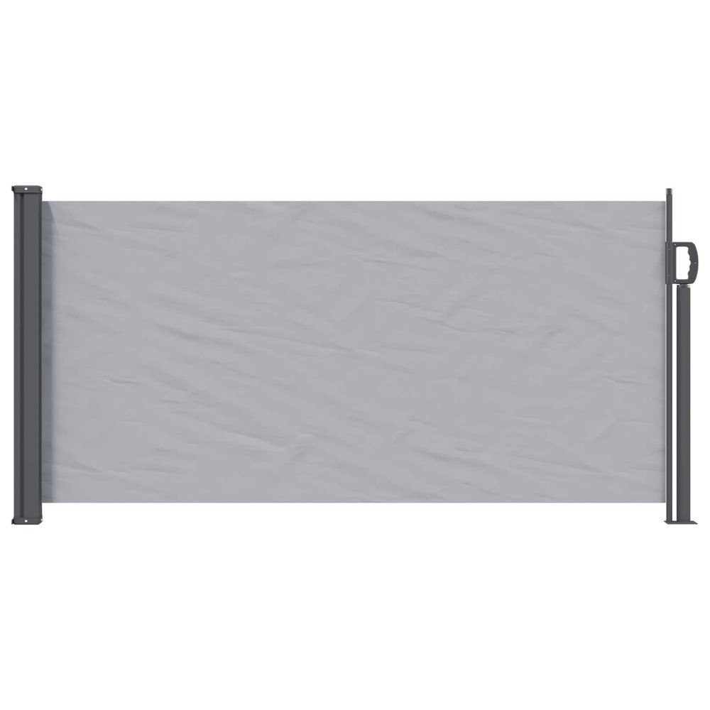 vidaXL Utfällbar sidomarkis 300 x 100 cm Polyester Rektangulär Grå