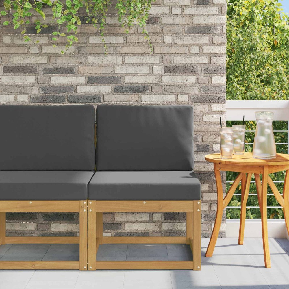 vidaXL Utomhussoffset Vit och antracit 59 x 63 x 73 cm