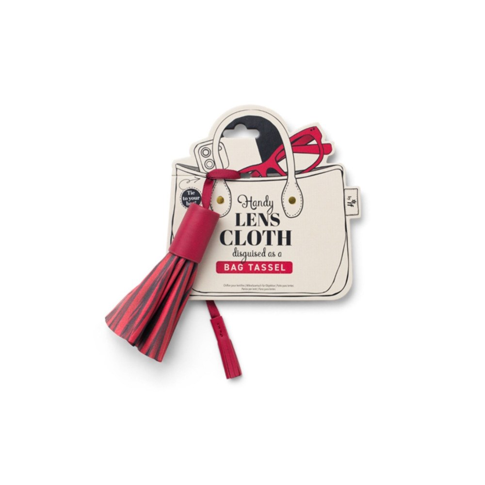 That Company Called If Bag Tassel Lens Cloths - Burgundy