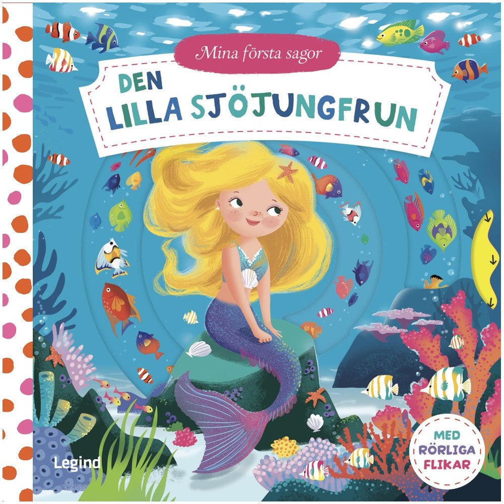Legind A/S Den lilla sjöjungfrun - med rörliga flikar (bok, board book)