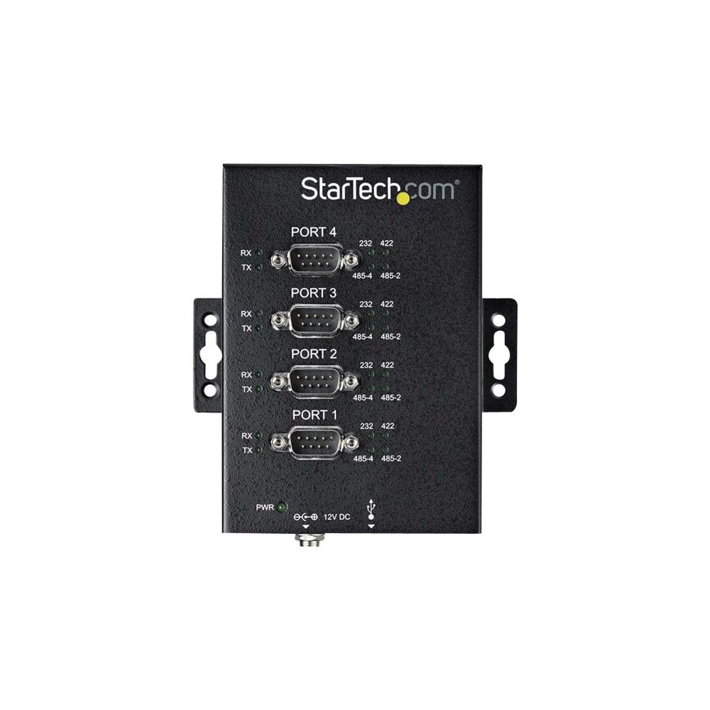 StarTech.com Startech Industriell USB till RS-232/422/485 seriell adapter med 4 portar - ESD-skydd på 15 kV - seriell adapter - USB 2...