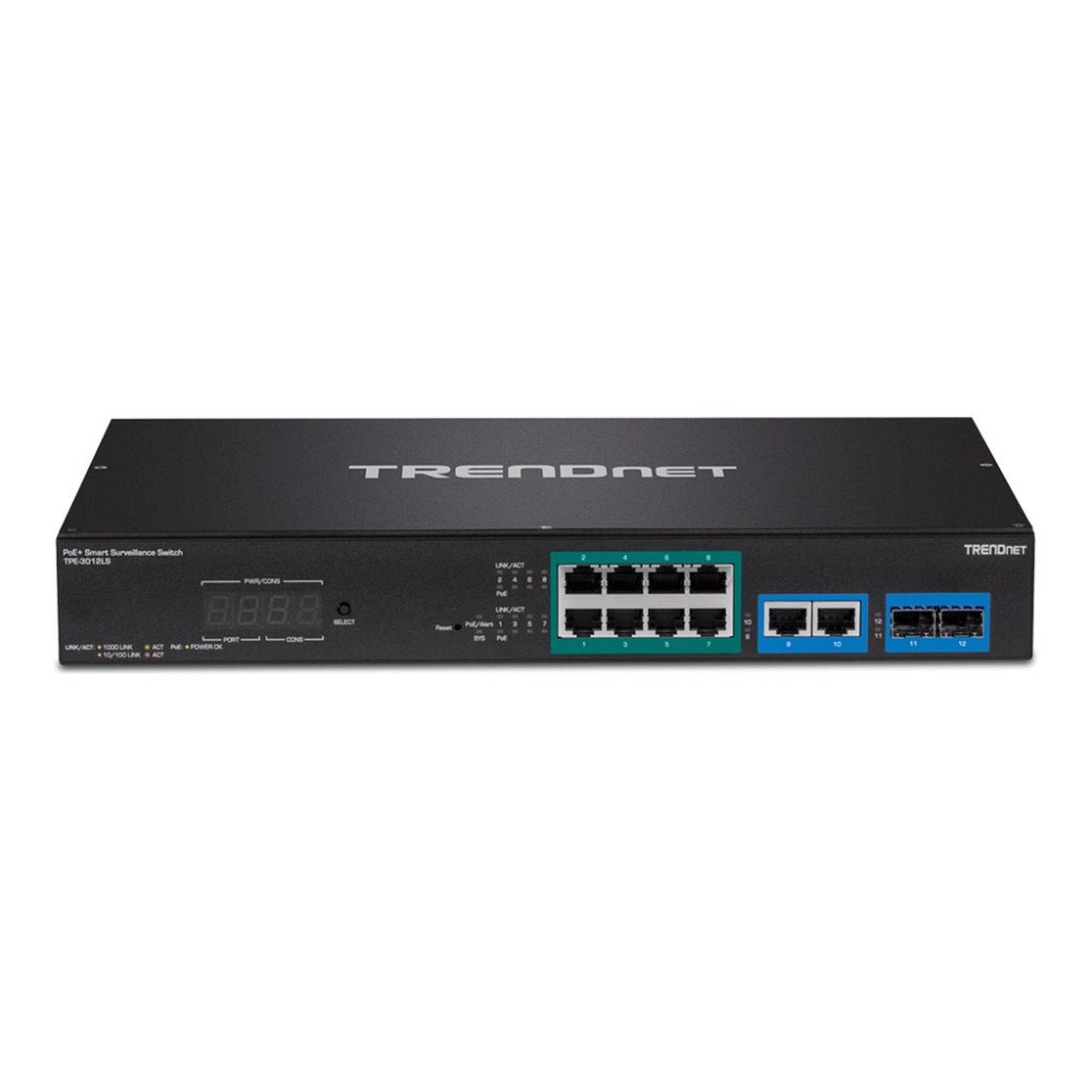 TRENDnet TRENDnet TPE 3012LS - switch - 12 portar - smart - rackmonterbar - TAA-kompatibel