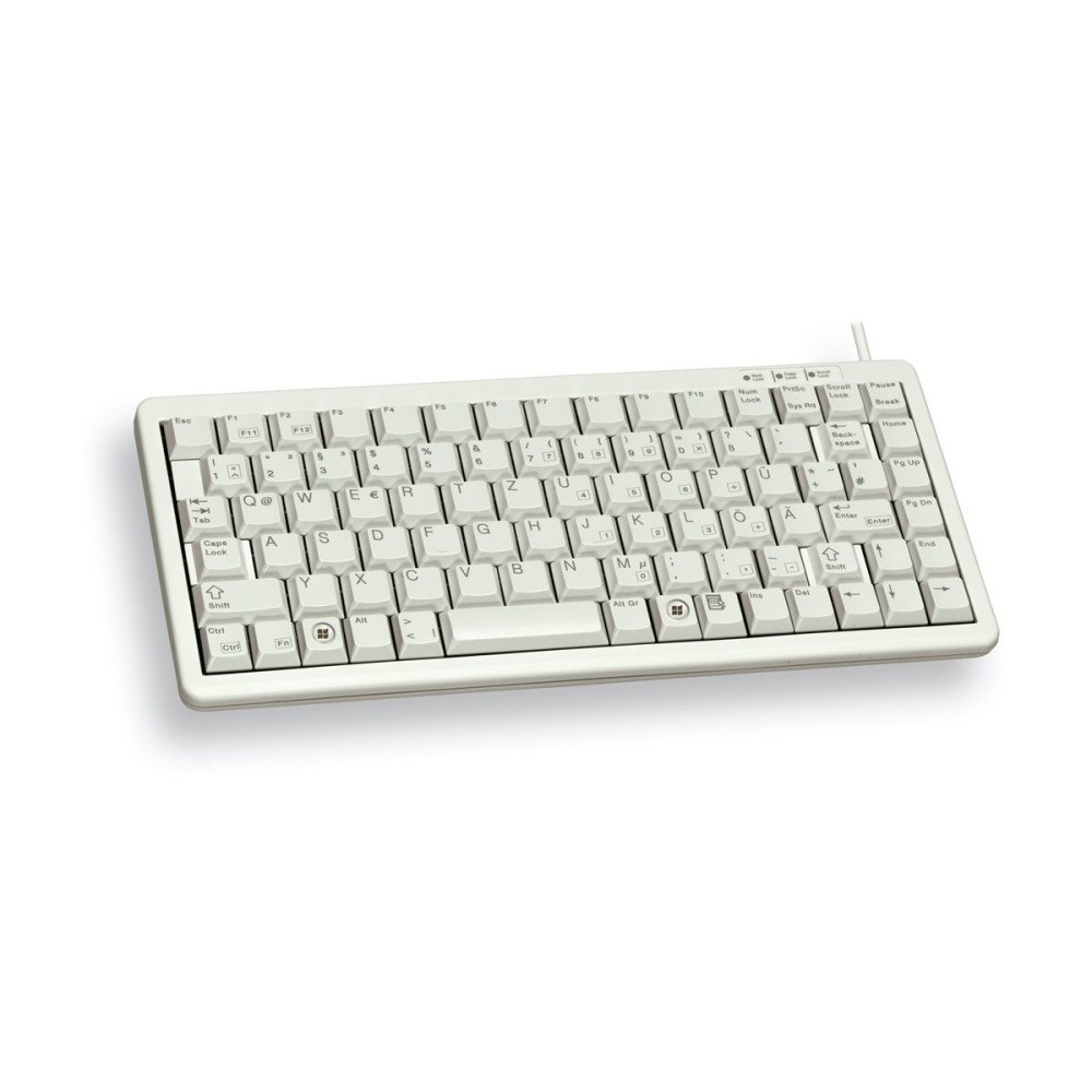 CHERRY CHERRY Compact-Keyboard G84-4100 - tangentbord - tysk - ljusgrå Inmatningsenhet