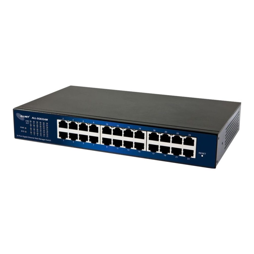 ALLNET ALLNET ALL-SG8324M - switch - 24 portar - Administrerad - rackmonterbar