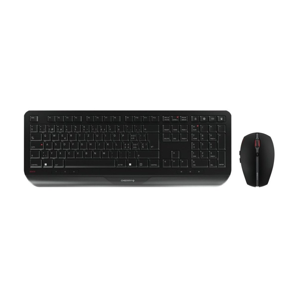 CHERRY CHERRY GENTIX DESKTOP - sats med tangentbord och mus - schweizisk - svart Inmatningsenhet