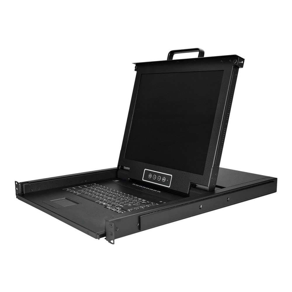 StarTech.com StarTech.com 8-ports rackmonterad KVM-konsol med 1,8 m kablar - Integrerad KVM-switch med 17-tums LCD-skärm - 1U LCD KVM...
