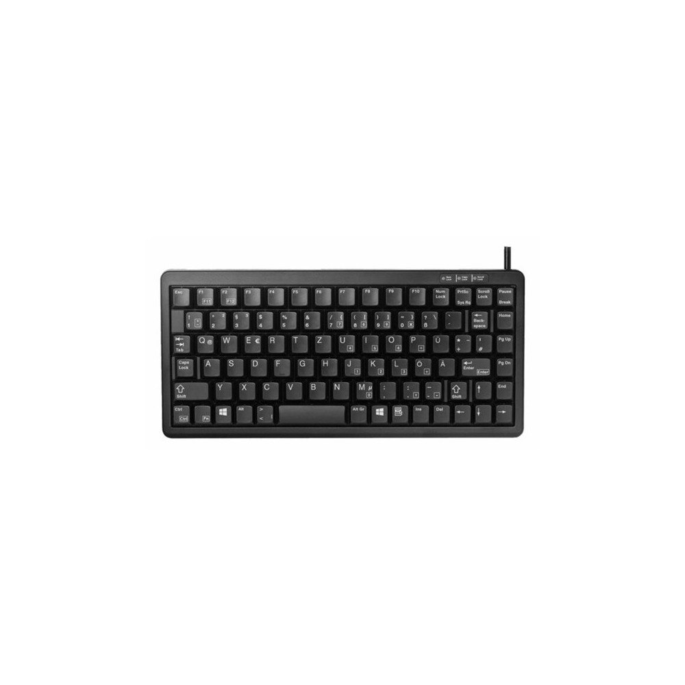 CHERRY CHERRY Compact-Keyboard G84-4100 - tangentbord - tysk - svart Inmatningsenhet