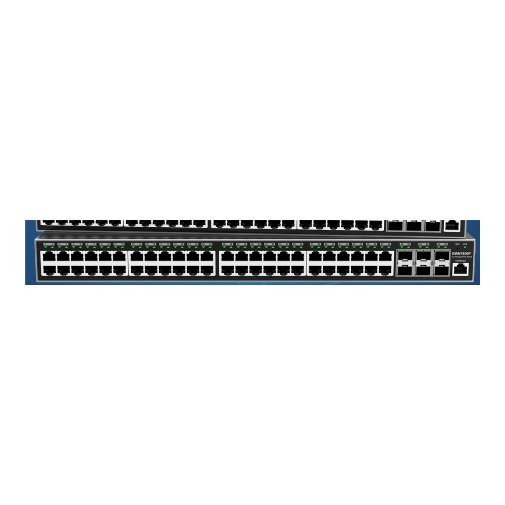 Grandstream Networks Grandstream GWN7800 Series GWN7806P - switch - enterprise-grade - 48 portar - Administrerad - rackmonterbar
