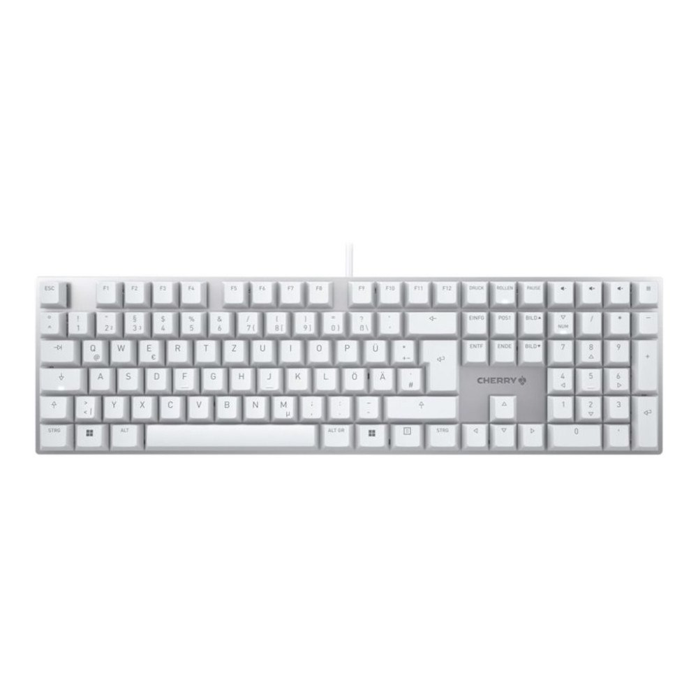 CHERRY CHERRY KC 200 MX - tangentbord - QWERTZ - tysk - vit Inmatningsenhet
