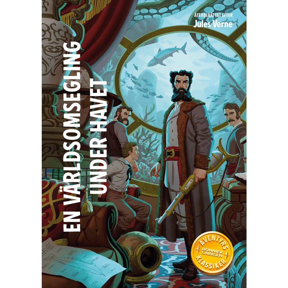 Jules Verne En världsomsegling under havet (bok, kartonnage)