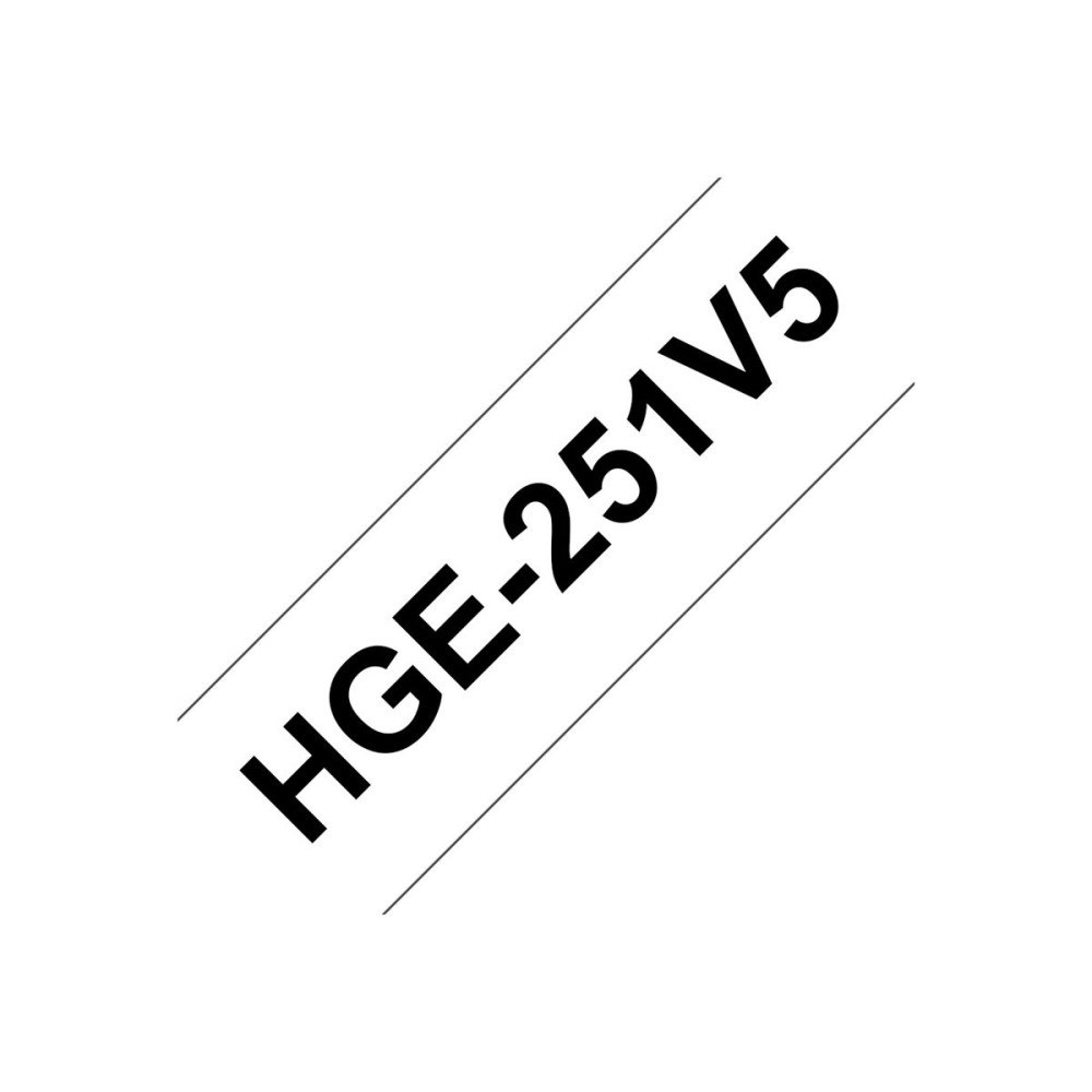 Brother Brother HGE-251V5 - bandlaminat - 5 kassett(er) - Rulle ( 2,4 cm x 8 m)