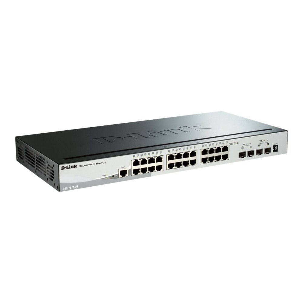 D-Link D-Link SmartPro DGS-1510-28X - switch - 28 portar - Administrerad - rackmonterbar