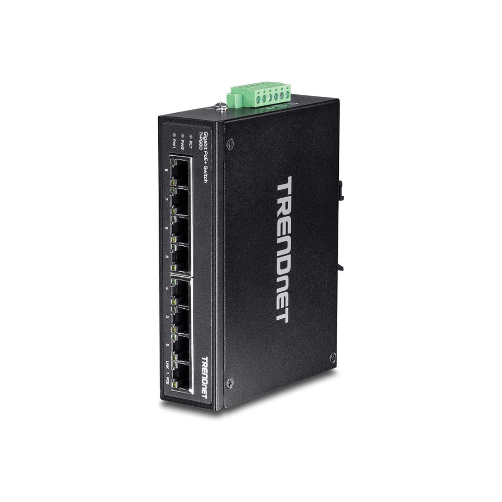 TRENDnet TRENDnet TI-PG80 - switch - 8 portar - ohanterad - TAA-kompatibel
