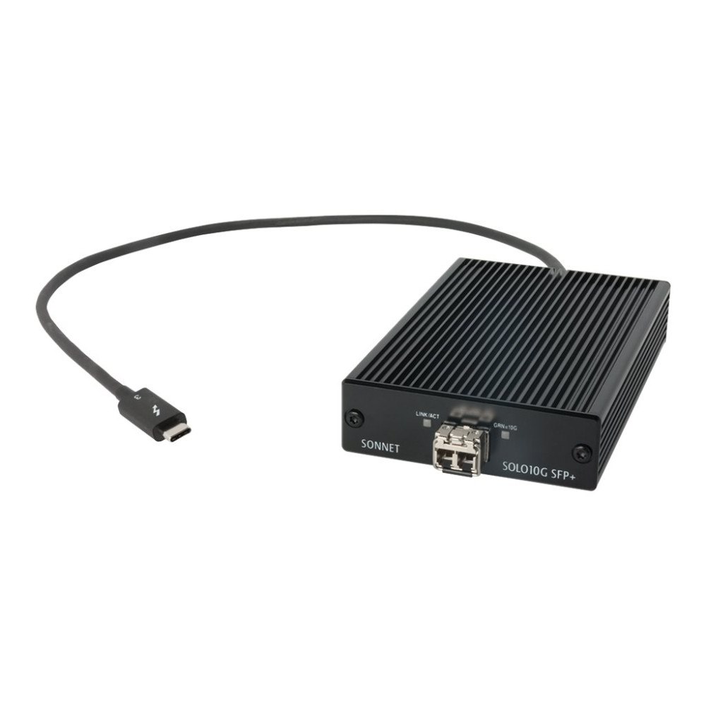 Sonnet Technologies Sonnet Solo10G SFP+ - Thunderbolt 3 Edition - nätverksadapter - Thunderbolt 3 - 10GBase-SR x 1