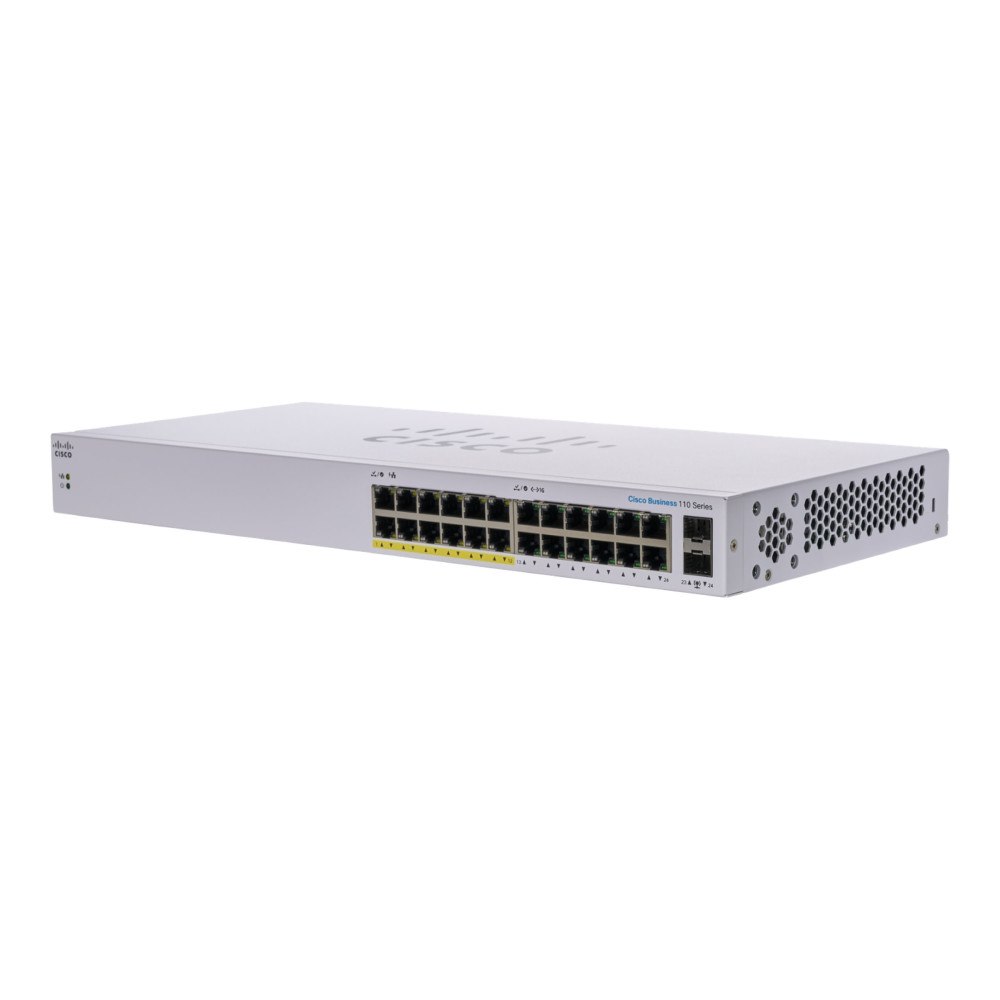 Cisco Systems Cisco Business 110 Series 110-24PP - switch - 24 portar - ohanterad - rackmonterbar