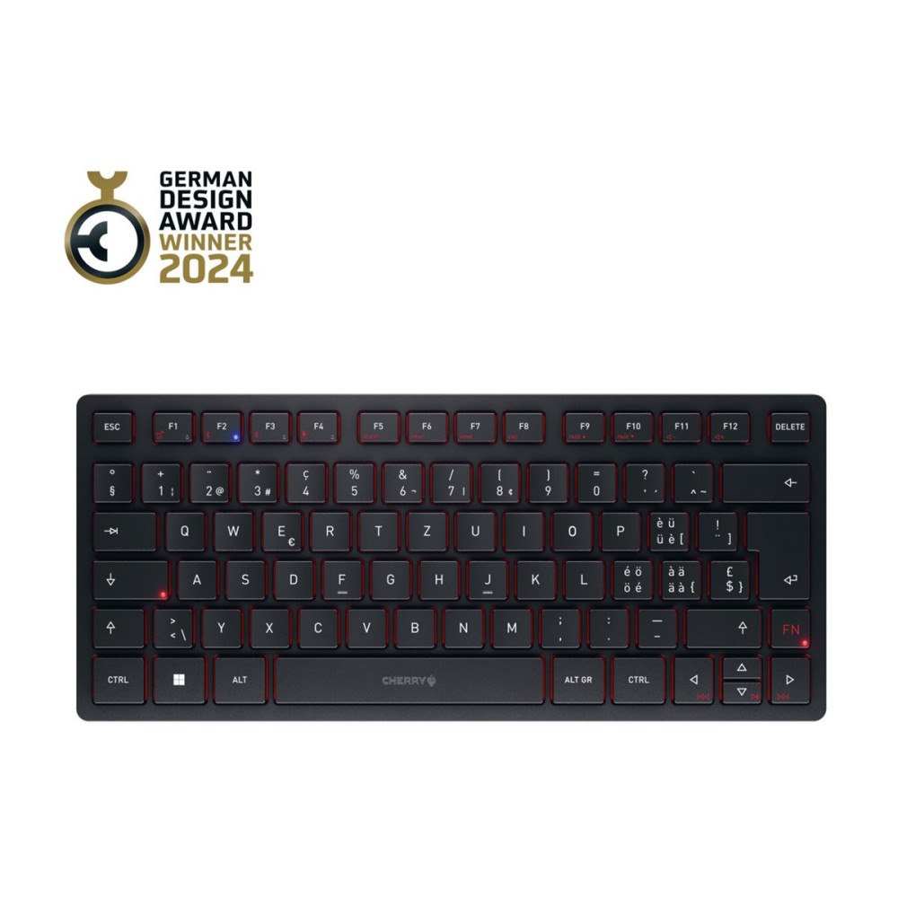 CHERRY CHERRY KW 9200 MINI - tangentbord - QWERTZ - schweizisk - svart Inmatningsenhet